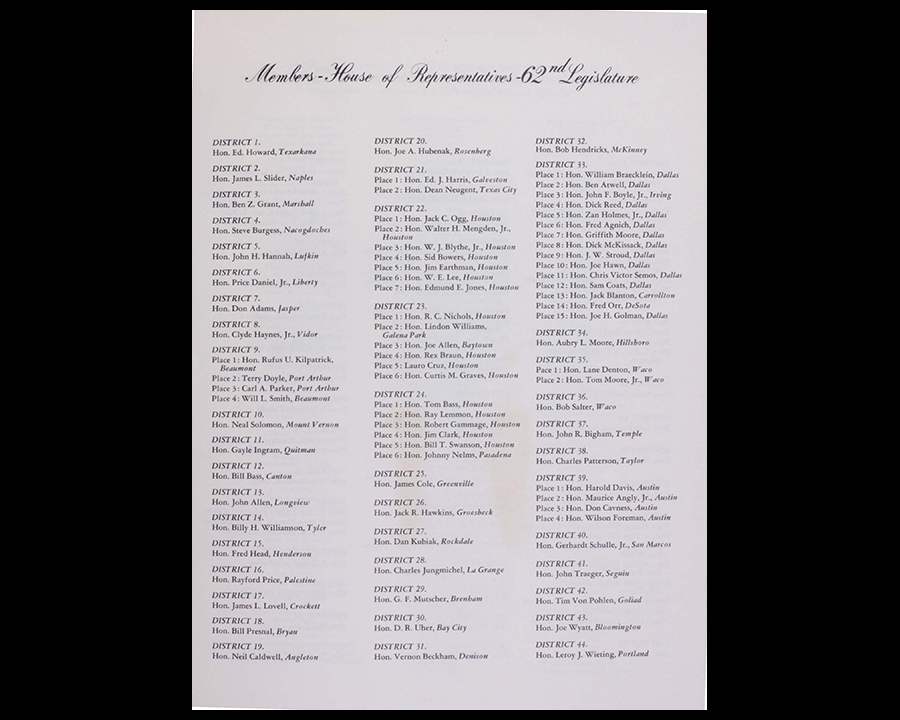 Inaugural documents